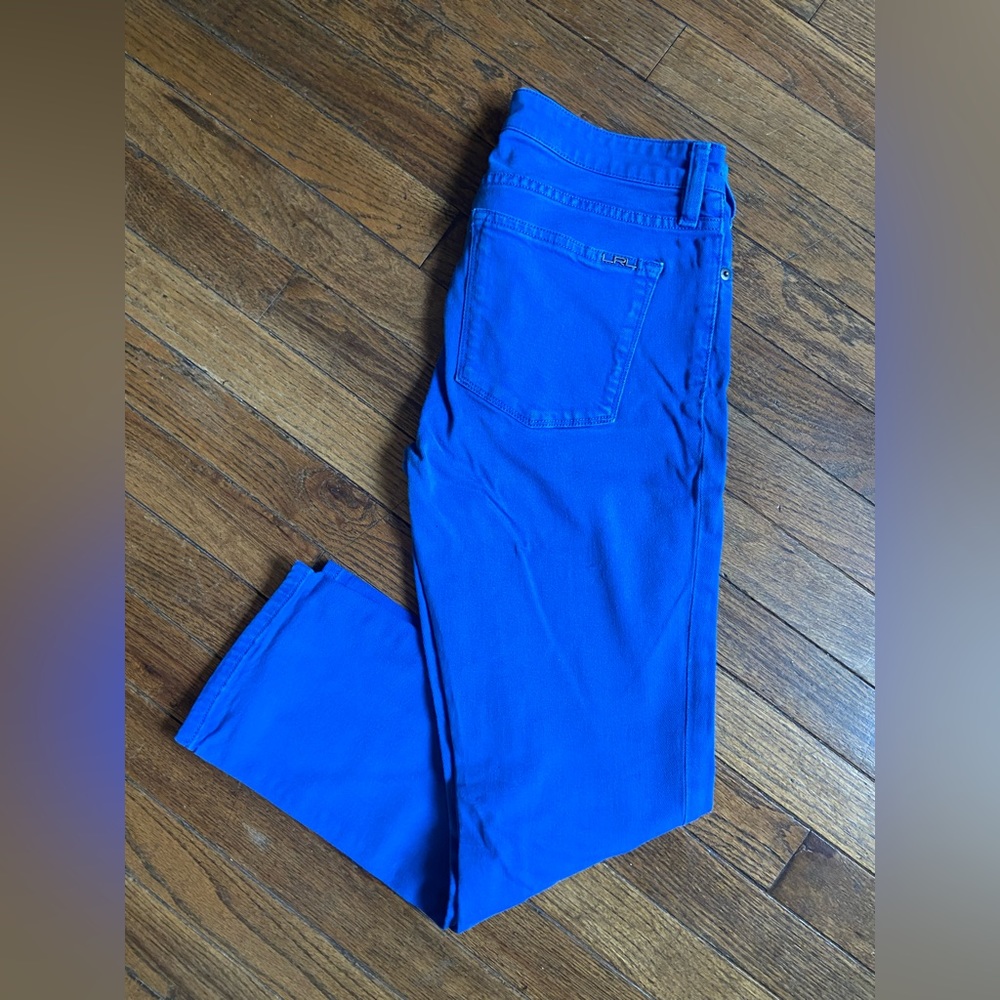 Lauren Ralph Lauren blue denim capri pants